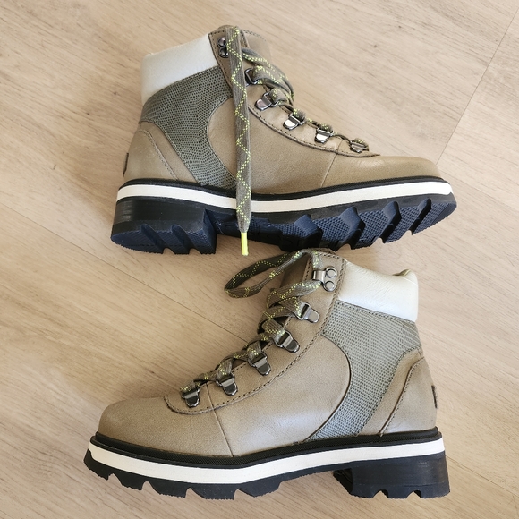 Sorel Womens Tan Lennox Hiking Boots Sz 7 EUC - Picture 4 of 7